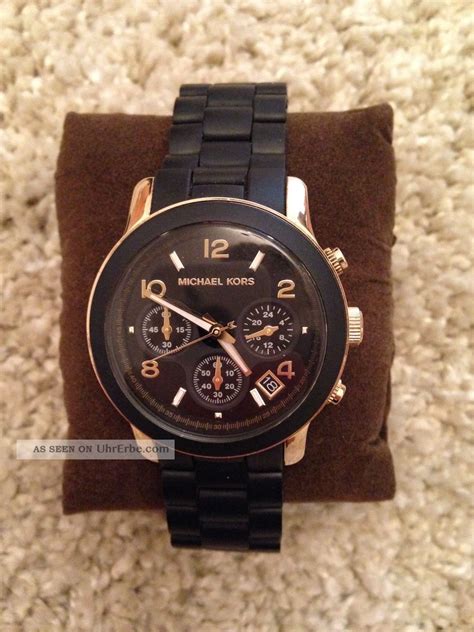 michael kors schwarz gold uhr|michael kors gold watches.